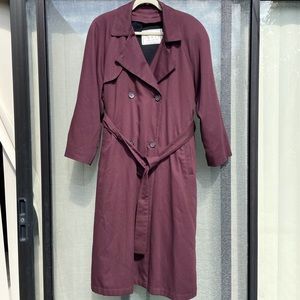 Women’s Coats Towne Form London Fog Sz 8 Purple